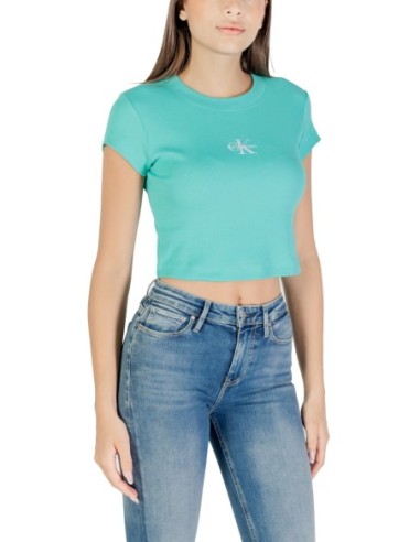 Calvin Klein Jeans top femme turquoise