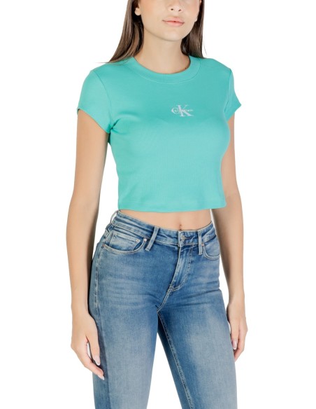 Calvin Klein Jeans top femme turquoise