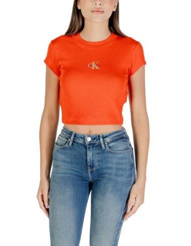 Calvin Klein Jeans top femme rouge