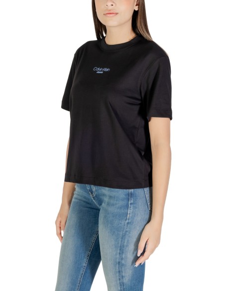 Calvin Klein Jeans t-shirt femme noir coton