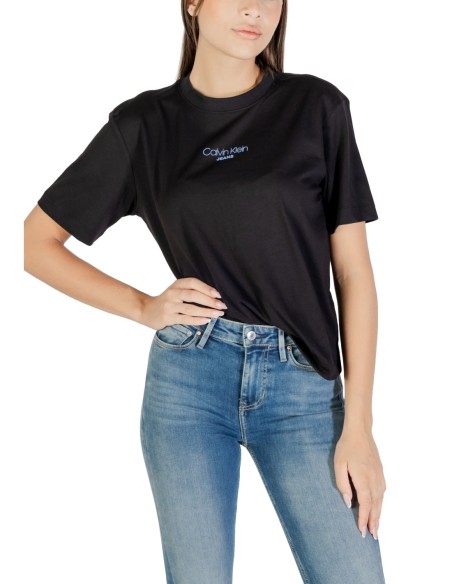 Calvin Klein Jeans t-shirt femme noir coton