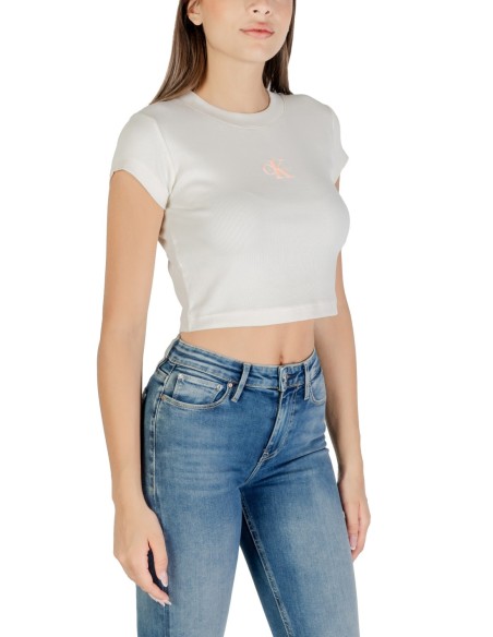Calvin Klein Jeans top femme blanc