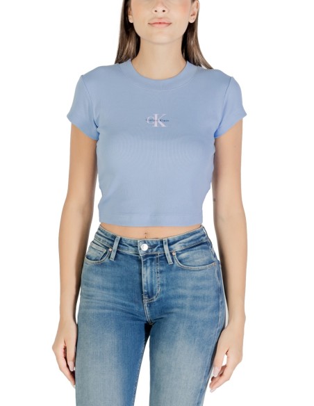 Calvin Klein Jeans top femme bleu azur