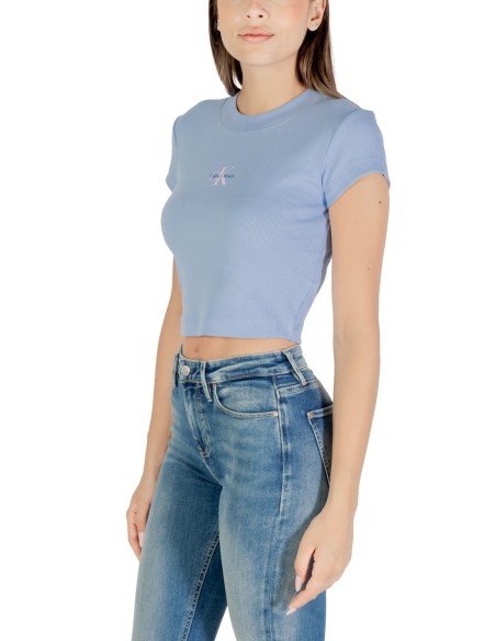 Calvin Klein Jeans top femme bleu azur