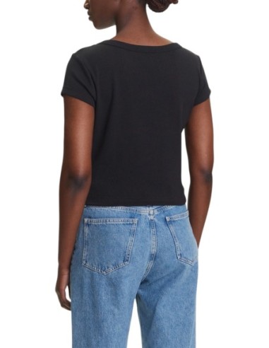 Calvin Klein Jeans t-shirt femme noir stretch