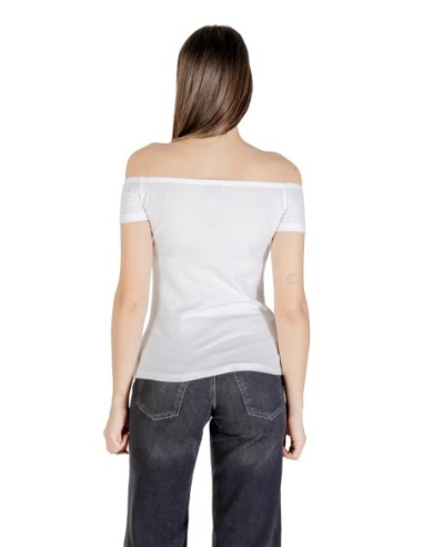 Calvin Klein Jeans t-shirt femme blanc col bateau