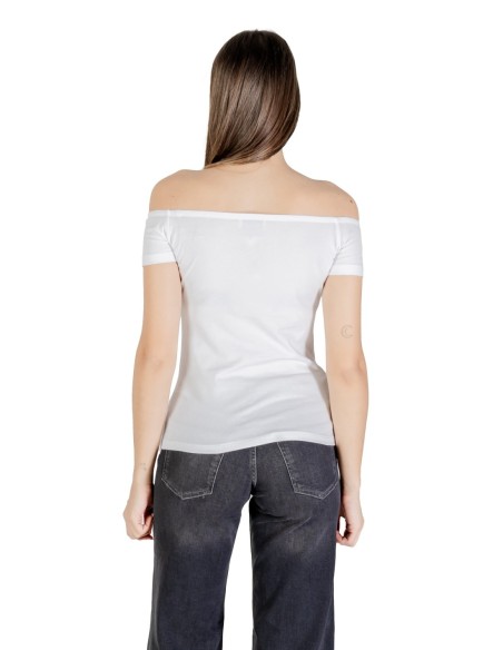 Calvin Klein Jeans t-shirt femme blanc col bateau