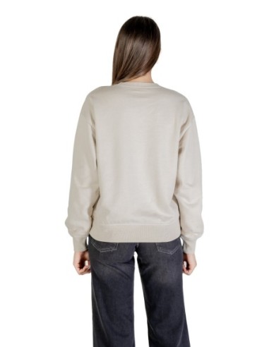 Calvin Klein Jeans sweat femme beige imprimé