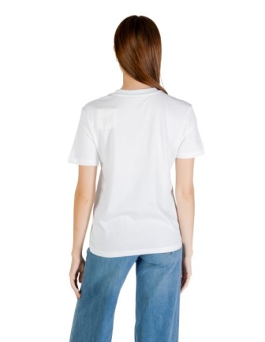 Calvin Klein Jeans t-shirt femme blanc coton