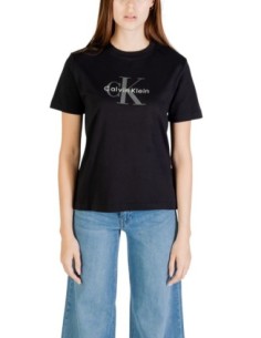 Calvin Klein Jeans t-shirt femme noir imprimé