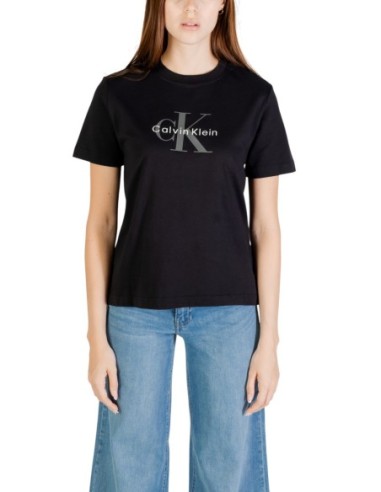 Calvin Klein Jeans t-shirt femme noir imprimé