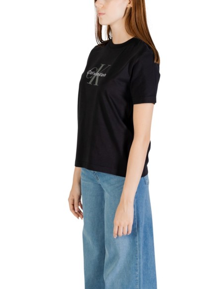 Calvin Klein Jeans t-shirt femme noir imprimé