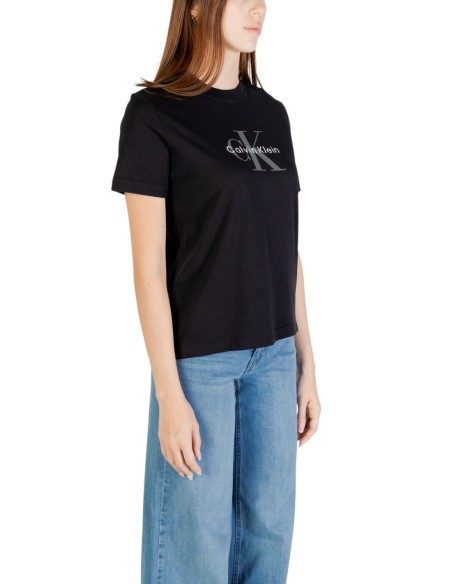 Calvin Klein Jeans t-shirt femme noir imprimé