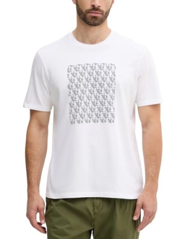 Calvin Klein Jeans t-shirt homme blanc imprimé