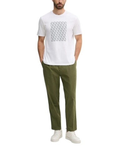 Calvin Klein Jeans t-shirt homme blanc imprimé