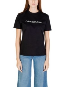 Calvin Klein Jeans t-shirt femme noir coton