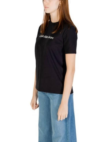 Calvin Klein Jeans t-shirt femme noir coton