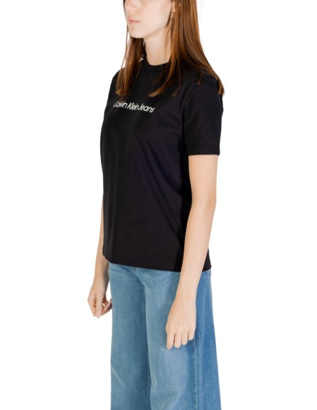 Calvin Klein Jeans t-shirt femme noir coton