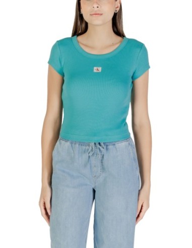 Calvin Klein Jeans t-shirt femme bleu azur