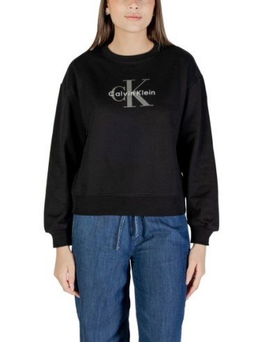 Calvin Klein Jeans sweat femme noir imprimé