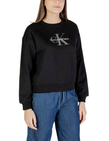 Calvin Klein Jeans sweat femme noir imprimé