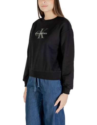 Calvin Klein Jeans sweat femme noir imprimé