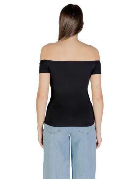 Calvin Klein Jeans top femme noir col bateau