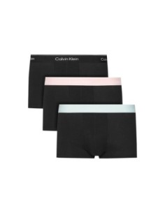 Boxer court homme noir low rise CK – lot de 3 Daily Edition