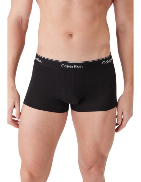 Boxer court homme noir low rise CK – lot de 3 Daily Edition