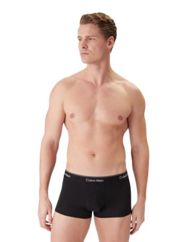 Boxer court homme noir low rise CK – lot de 3 Daily Edition