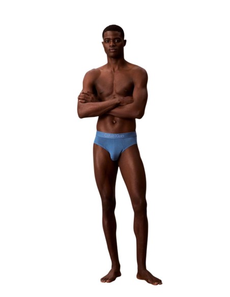 Slip homme bleu CK – lot de 3 coton stretch