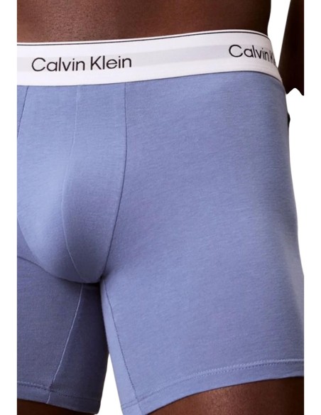 Boxer homme bleu Calvin Klein – lot de 3 confort stretch