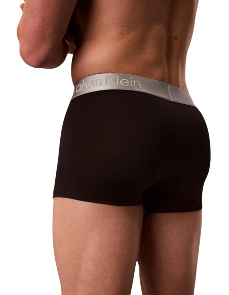 Boxer court homme noir Calvin Klein – lot de 3 coton stretch