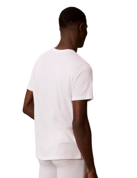 Tee-shirt homme blanc CK – col rond 100% coton