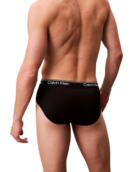 Slip homme noir CK – lot de 3 sport polyester