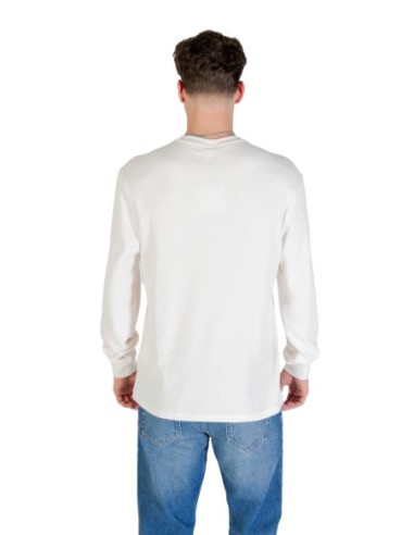 Calvin Klein Jeans pull homme blanc coton mélangé