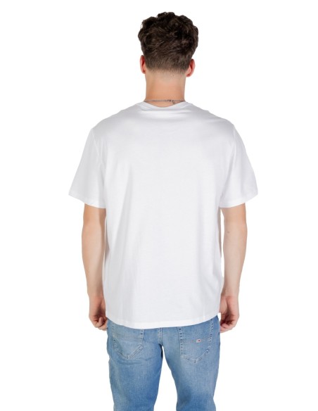 Calvin Klein Jeans t-shirt homme blanc imprimé