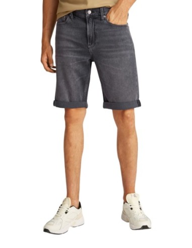Calvin Klein Jeans bermuda homme gris coton bio
