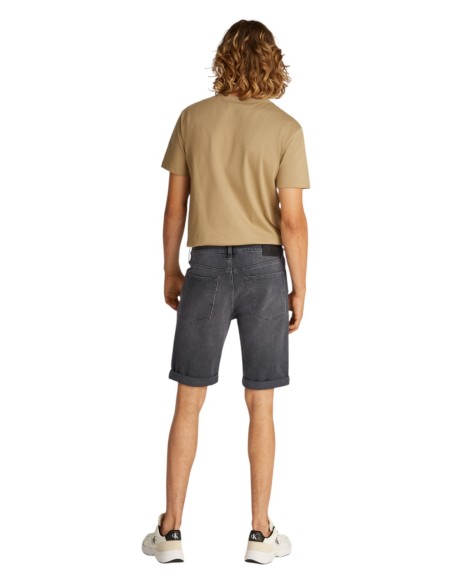 Calvin Klein Jeans bermuda homme gris coton bio