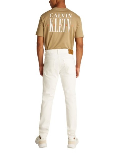 Calvin Klein Jeans jean homme blanc coton bio
