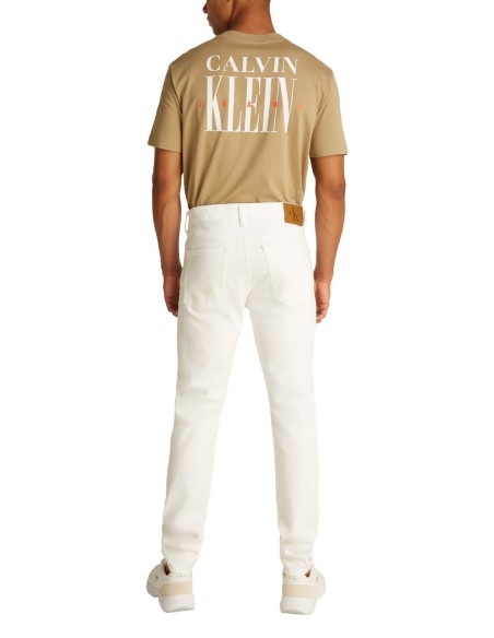 Calvin Klein Jeans jean homme blanc coton bio