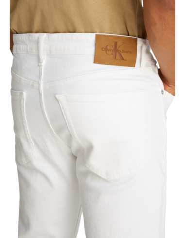 Calvin Klein Jeans jean homme blanc coton bio