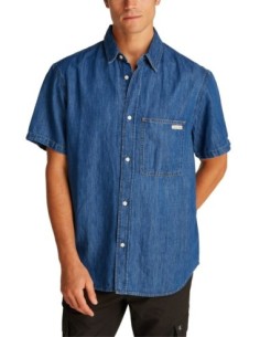 Calvin Klein Jeans chemise homme bleu azur été