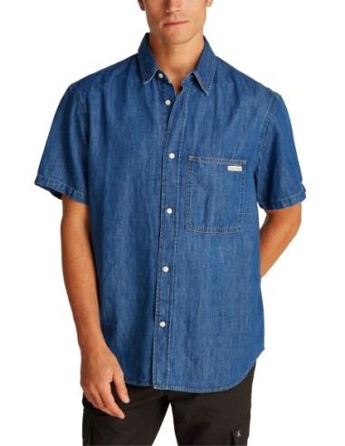 Calvin Klein Jeans chemise homme bleu azur été