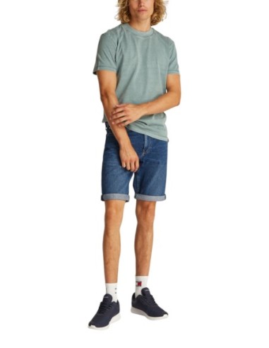 Calvin Klein Jeans bermuda homme bleu azur stretch