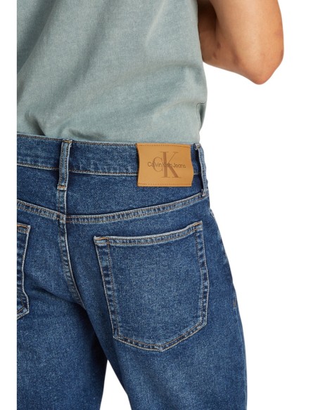 Calvin Klein Jeans bermuda homme bleu azur stretch