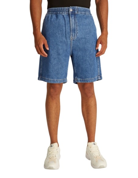 Calvin Klein Jeans bermuda homme bleu azur lyocell