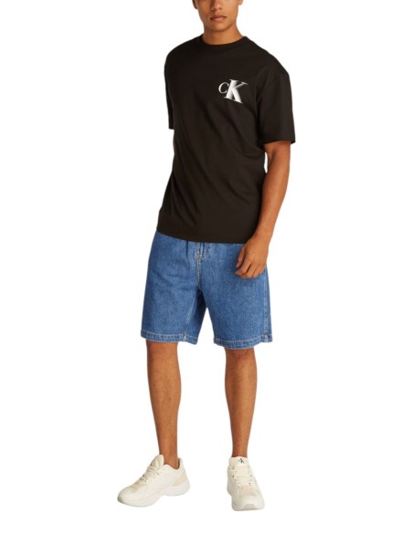 Calvin Klein Jeans bermuda homme bleu azur lyocell
