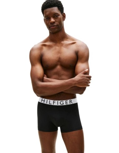Boxer court homme noir Hilfiger – lot de 3 technique stretch
