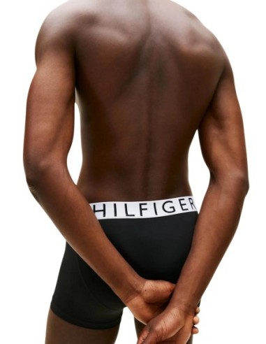 Boxer court homme noir Hilfiger – lot de 3 technique stretch
